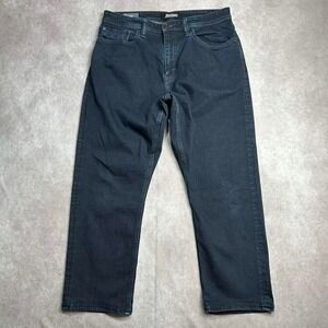 Revtown Sharp Decade Denim Mens 36x27 Dark Wash Slim Straight Jeans **READ